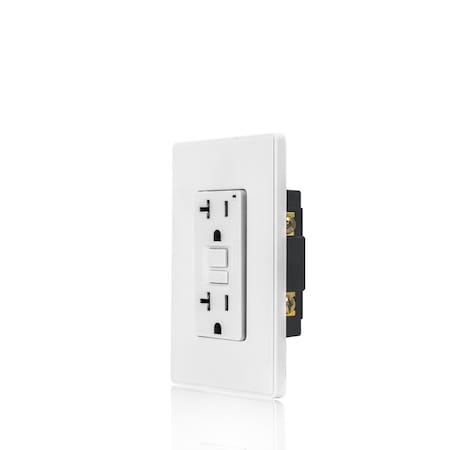 Coby 20 Amp GFCI Outlet, 5-15R Narrow Design GFI Dual Receptacle, TR Tamper Resistant, 2PK CBGE05W